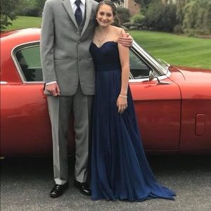 Blue prom dress